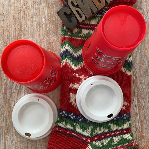 🆕🎄☕️🧜‍♀️STARBUCKS Reusable 16 oz. 2013 Coffee Cups w/ Lids - Picture 5 of 8